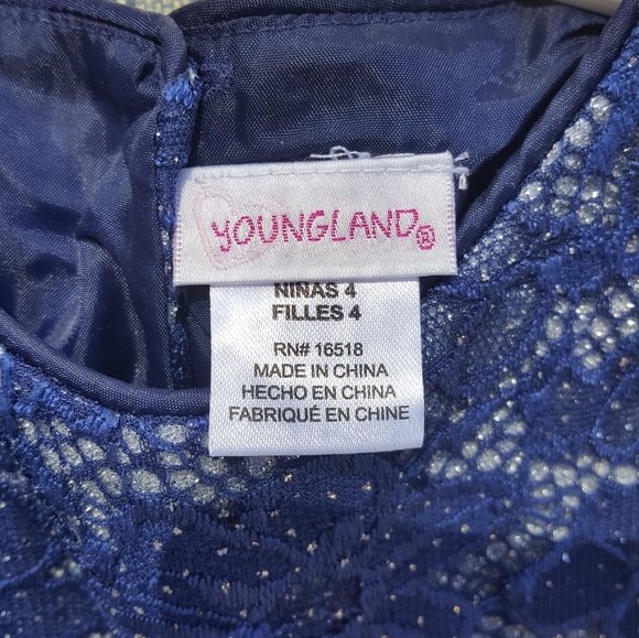 Navy Christmas Dress 4T - Picture 5 of 5